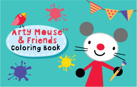 Kunstvolle Maus und Freunde Malbuch